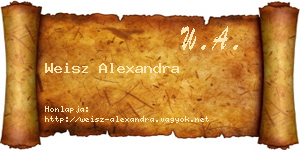 Weisz Alexandra névjegykártya